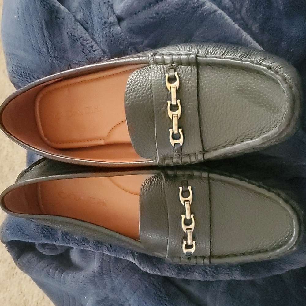 Coach loafers pebble leather size 9.5 NWOT